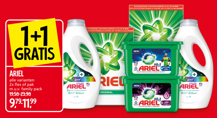 Ariel   wasmiddel folder aanbieding bij  Jan Linders - details