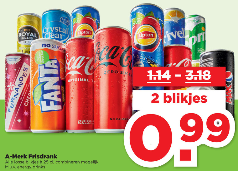 Alle merken   cola, frisdrank folder aanbieding bij  Plus - details