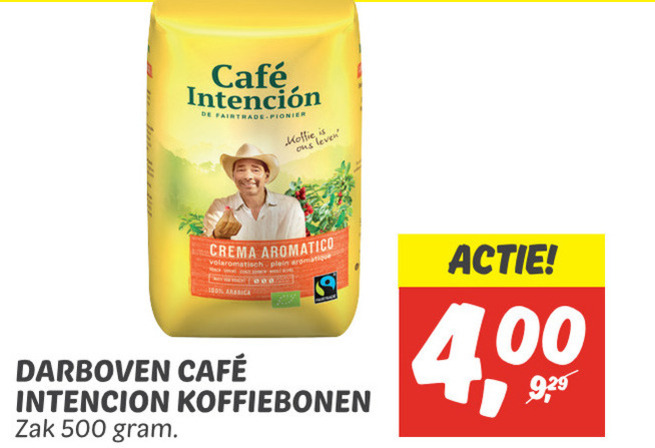 Cafe Intencion   koffiebonen folder aanbieding bij  Dekamarkt - details