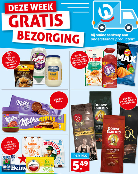 Douwe Egberts L Or   koffiebonen folder aanbieding bij  Hoogvliet - details