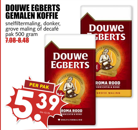 groei wraak Vloeibaar Douwe Egberts koffie folder aanbieding bij MCD Supermarkt Basis - details