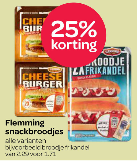 Flemmings frikandelbroodjes, broodje hotdog folder aanbieding bij Spar ...