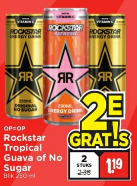 Rockstar   energiedrank folder aanbieding bij  Vomar - details