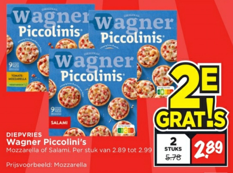 Wagner   diepvriespizza folder aanbieding bij  Vomar - details