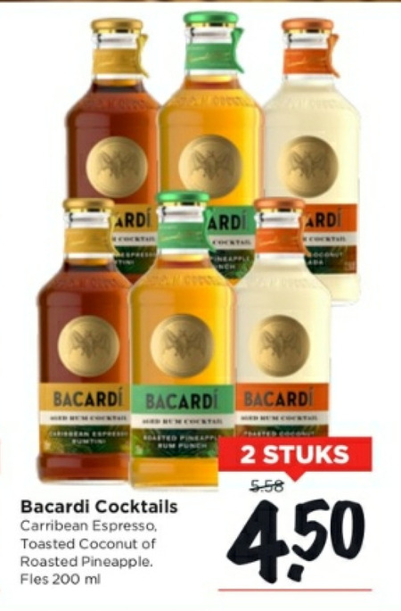 Bacardi   mixdrank folder aanbieding bij  Vomar - details