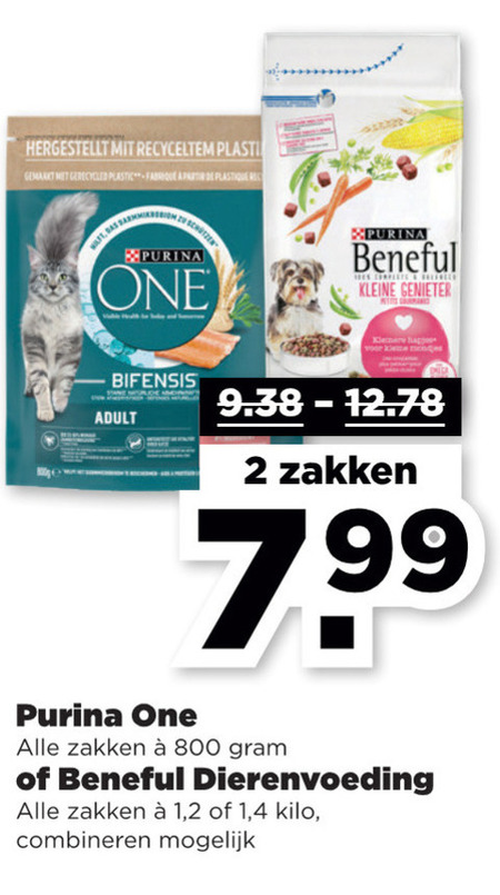 Beneful   hondenvoer, kattenvoer folder aanbieding bij  Plus - details