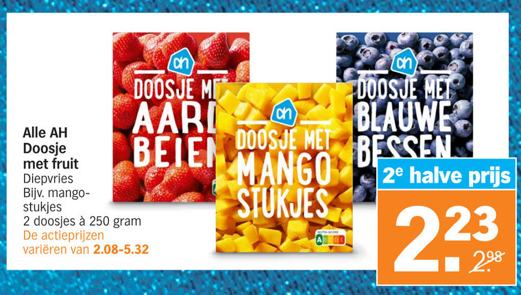 Albert Heijn Huismerk diepvriesfruit folder aanbieding bij Albert Heijn