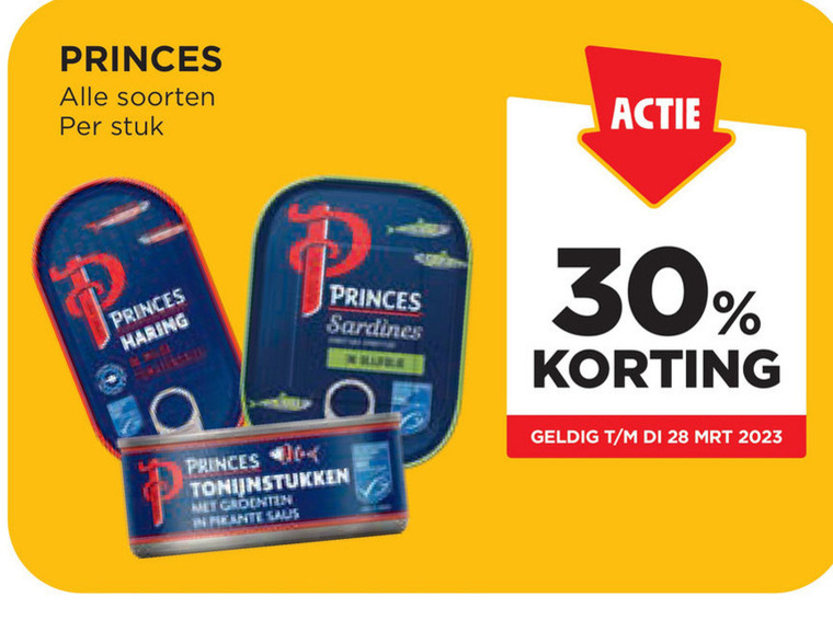 Princes   tonijn in blik, sardientjes folder aanbieding bij  Jumbo - details