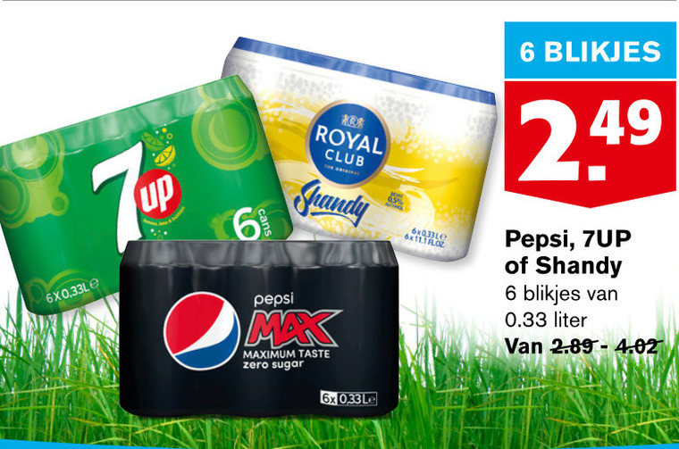 7-Up   cola, frisdrank folder aanbieding bij  Hoogvliet - details