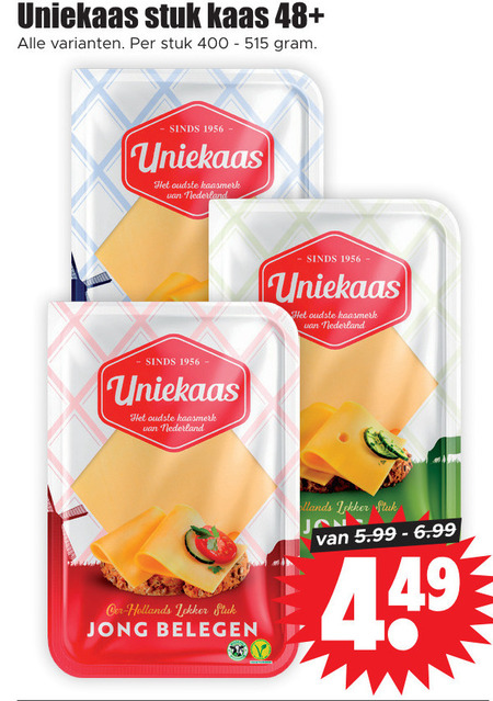 Uniekaas   kaas folder aanbieding bij  Dirk - details