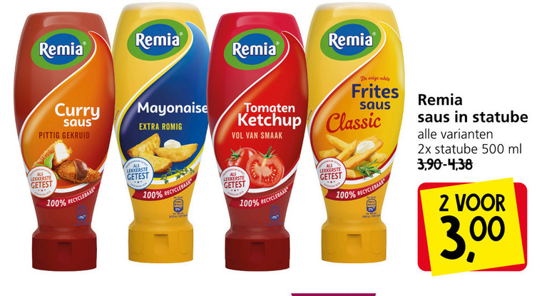 Remia   tomatenketchup, mayonaise folder aanbieding bij  Jan Linders - details