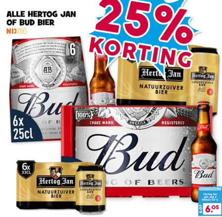 Hertog Jan   krat bier, blikje bier folder aanbieding bij  Boons Markt - details