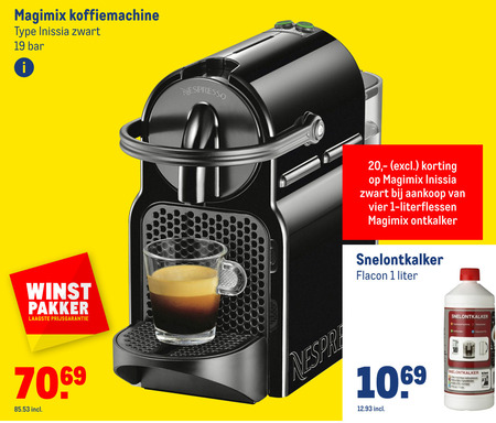 Magimix   nespresso apparaat folder aanbieding bij  Makro - details