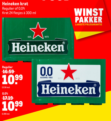 Heineken 0.0   krat bier folder aanbieding bij  Makro - details