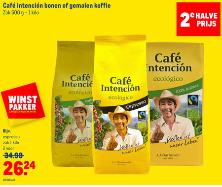 Cafe Intencion   koffiebonen folder aanbieding bij  Makro - details