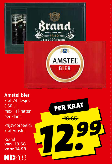 Amstel   krat bier folder aanbieding bij  Boni - details