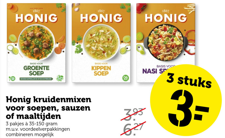 Honig   soep, maaltijdmix folder aanbieding bij  Coop - details