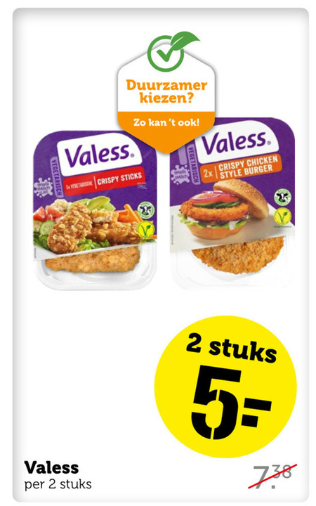 Valess   vegetarisch folder aanbieding bij  Coop - details