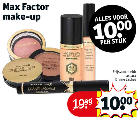 Max Factor   foundation, mascara folder aanbieding bij  Kruidvat - details