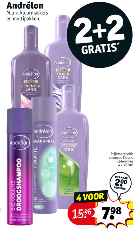 Andrelon   droogshampoo, shampoo folder aanbieding bij  Kruidvat - details