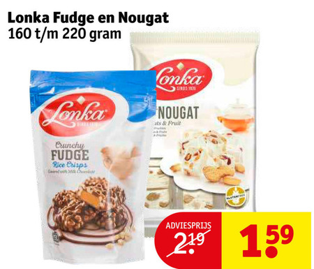 Lonka   noga, fudge folder aanbieding bij  Kruidvat - details