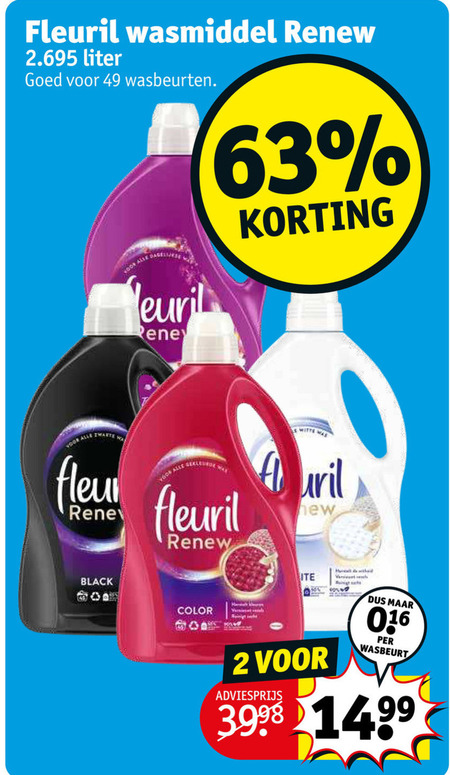 Fleuril   wasmiddel folder aanbieding bij  Kruidvat - details