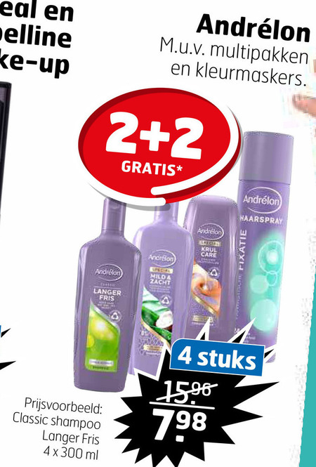 Andrelon   shampoo folder aanbieding bij  Trekpleister - details