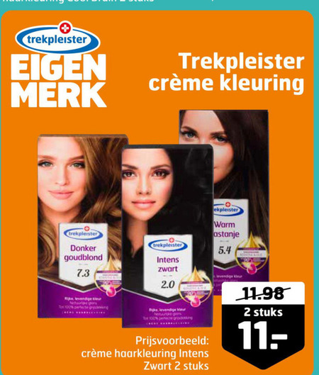 Trekpleister Huismerk   haarkleuring folder aanbieding bij  Trekpleister - details