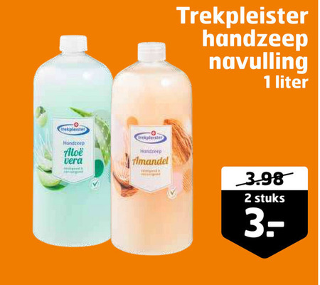 Trekpleister Huismerk   handzeep folder aanbieding bij  Trekpleister - details