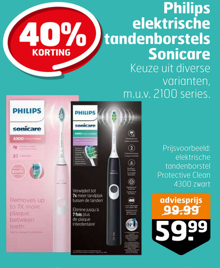 Philips   electrische tandenborstel folder aanbieding bij  Trekpleister - details