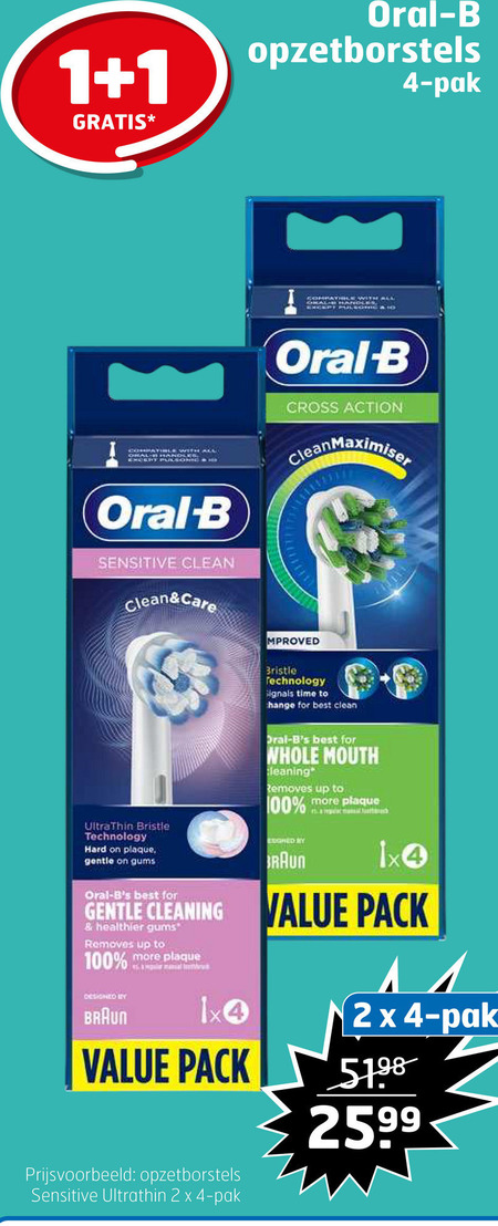 Braun Oral-B   opzetborstel folder aanbieding bij  Trekpleister - details