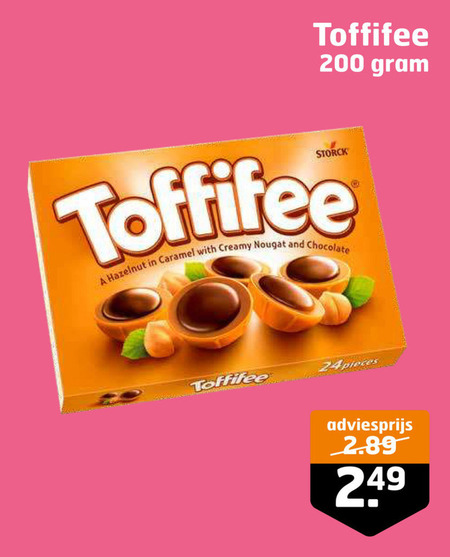 Toffifee   chocolade folder aanbieding bij  Trekpleister - details