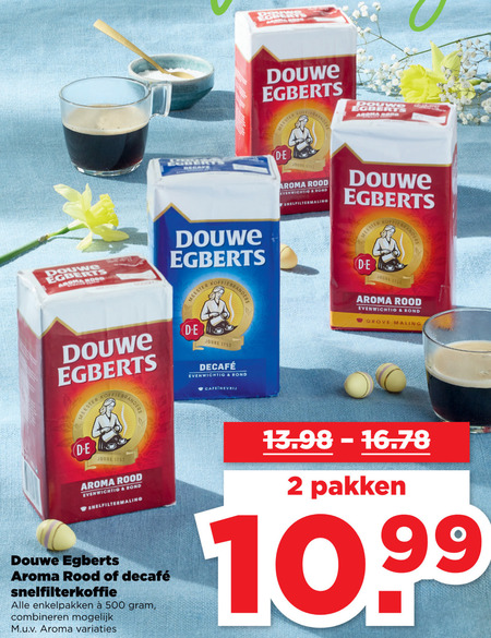 Douwe Egberts   koffie folder aanbieding bij  Plus Vandaag - details