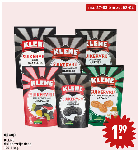 Klene   drop folder aanbieding bij  Aldi - details