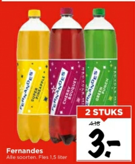 Fernandes   frisdrank folder aanbieding bij  Vomar - details