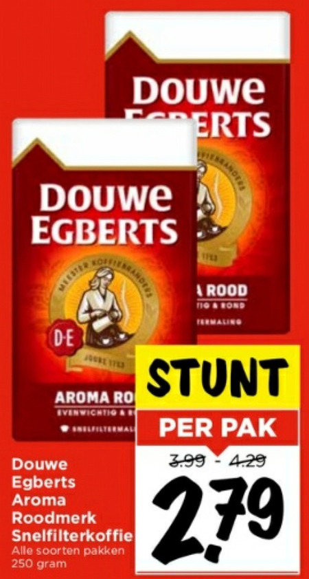 Douwe Egberts   koffie folder aanbieding bij  Vomar - details