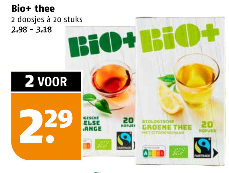 Bio Plus   thee folder aanbieding bij  Poiesz - details