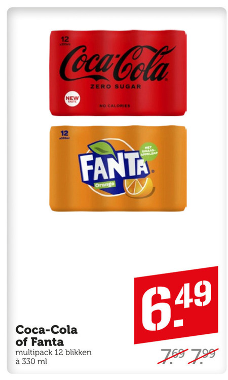 Fanta   frisdrank, cola folder aanbieding bij  Coop - details