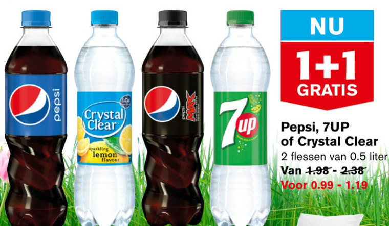 Pepsi   fruitdrank, cola folder aanbieding bij  Hoogvliet - details