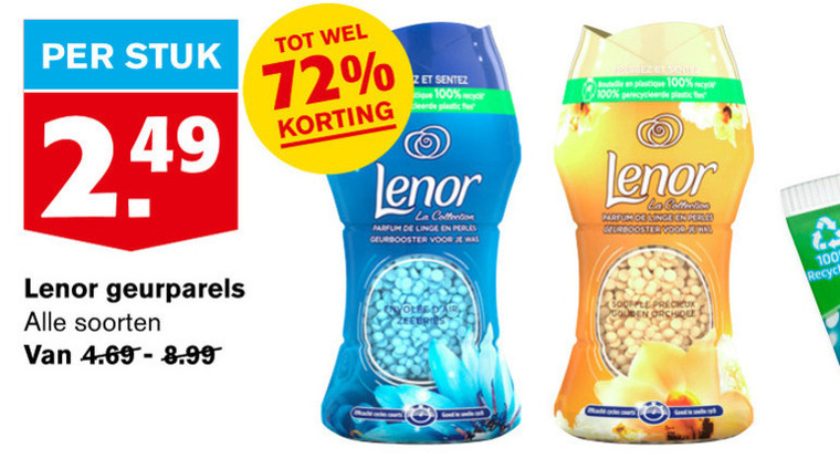 Lenor   wasverzachter folder aanbieding bij  Hoogvliet - details