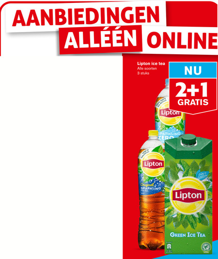 Lipton   ice tea folder aanbieding bij  Hoogvliet - details