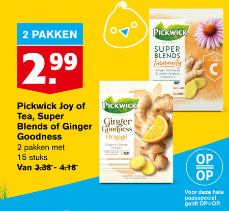 Pickwick   thee folder aanbieding bij  Hoogvliet - details