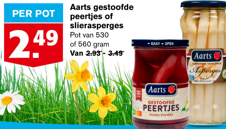 Aarts   asperges, stoofperen folder aanbieding bij  Hoogvliet - details