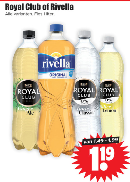 Royal Club   frisdrank folder aanbieding bij  Dirk - details