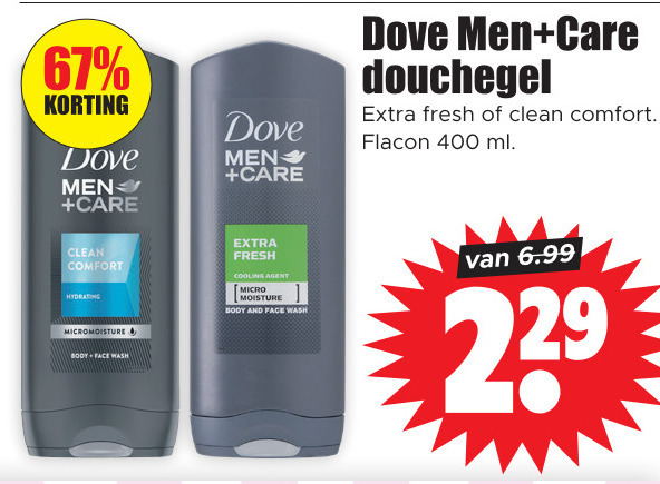 Dove   douchegel folder aanbieding bij  Dirk - details