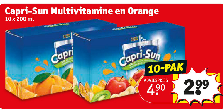 Capri-Sun fruitdrank folder aanbieding bij Kruidvat - details