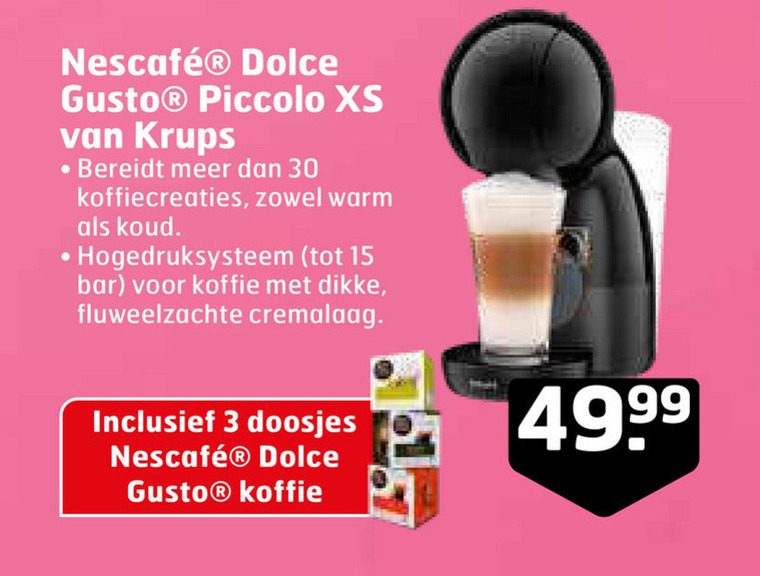 Krups dolce gusto apparaat folder aanbieding bij Trekpleister details