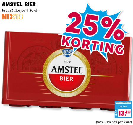 Amstel   krat bier folder aanbieding bij  Boons Markt - details