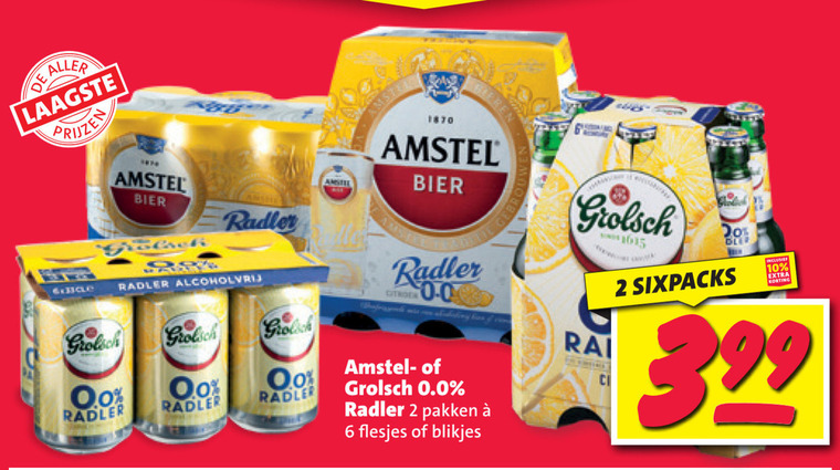 Amstel   radler bier folder aanbieding bij  Nettorama - details