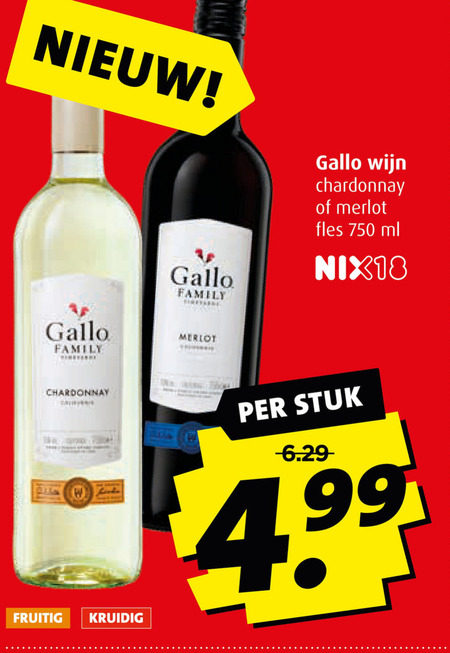 Gallo   rode wijn, witte wijn folder aanbieding bij  Boni - details